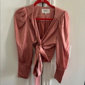ba&sh Women's Rose Tie-Front Blouse
